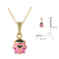 Children 14K Yellow Gold Pink Enamel Ladybug Pendant Necklace (15 in) 2