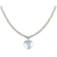 Girls 15-17 Inches Silver Freshwater Cultured Pearl Cross, Heart Or Candy Necklace