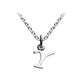 Children's Jewelry - Silver Cursive Initial Y Pendant Necklace (14,16,18 in) 1