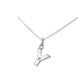 Children's Silver Diamond Initial Y Pendant Necklace (14,16,18 in) 1