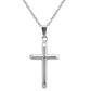 Children And Teens Jewelry - 15 Inches Sterling Silver Cross Necklace 1