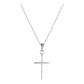 15 In Children 14K Yellow Or White Gold Diamond Accent Cross Pendant Necklace 1