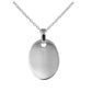 Children And Teens Sterling Silver Tag Pendant Necklace For Boys And Girls (12-18 in)
