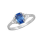 Girls Jewelry - Sterling Silver Simulated Birthstone Ring (size 4)