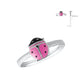 Girl's Jewelry - Sterling Silver Pink Enamel Ladybug Ring (Size 4) 2