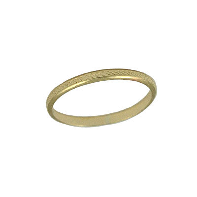 Kids Jewelry - 10K Yellow Gold 2 1/2 Basket Weave Band Ring For Girls 1