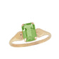 10K Yellow Gold Children & Teen Heart Shaped Birthstone Ring (size 4 1/2)