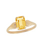 10K Yellow Gold Children & Teen Heart Shaped Birthstone Ring (size 4 1/2) 1