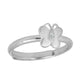 Teen Girls Silver Diamond Butterfly Adjustable Ring From Size 5 To 10 1