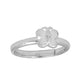 Children's Silver Diamond Butterfly Adjustable Ring From Size 3 To 6 1